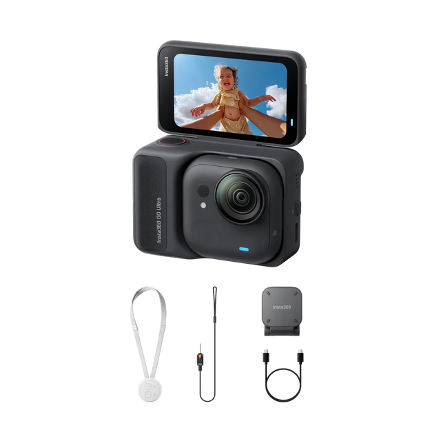 Insta360 Go Ultra Action Camera for Vlogging Diving Fishing Cycling Waterproof Anti-Shake Supports 4K