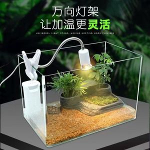 Reptile Basking Lamp With Clip Stand Adjustable Heat <b>Light</b> For Turtle And Lizard Habitat - Product Image 1