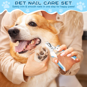 Multifunctional Plastic Pet Grooming Brush and Comb Set Simple Style Hair Cleaning Tools for Cats and <b>Dogs</b> - Product Image 5
