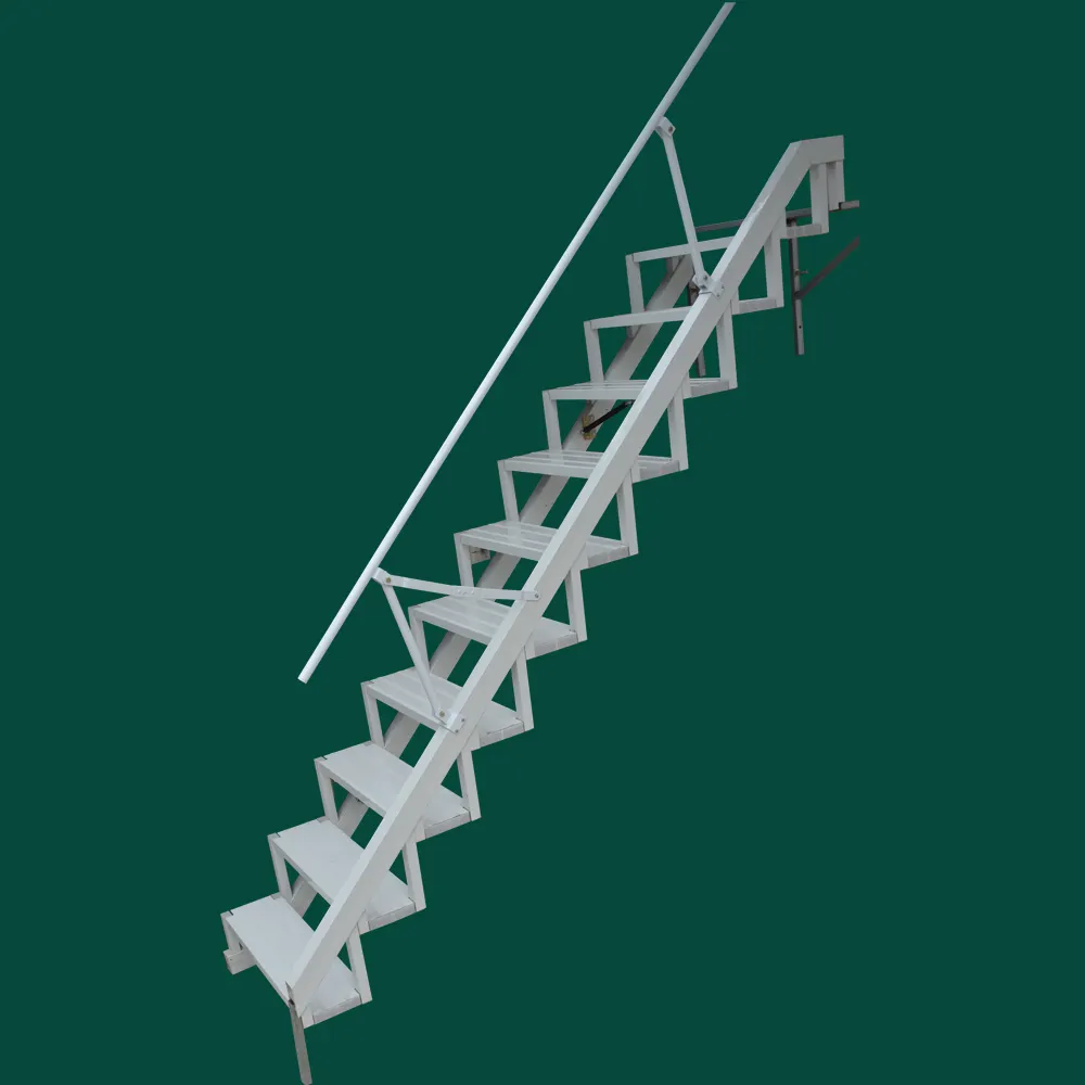 Özelleştirilmiş alüminyum alaşımlı katlanabilir katlanır merdiven duvara