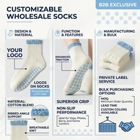 Calcetines de Yoga OEM para Mujer, Diseño Juvenil Personalizado, con Volantes en el Tobillo, Logotipo Personalizado, Base de Algodón, Antideslizantes, Transpirables, para Pilates y Ballet