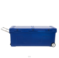Glacière OEM isotherme portable 200L Grand coffre à glace thermique PE avec roues pour la randonnée, le stockage des aliments, le voyage