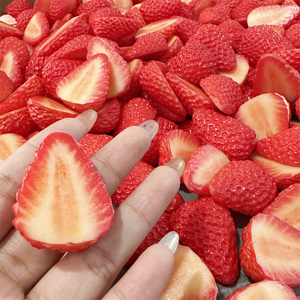 PvC Hard Fruit Accessory Half of TheWntire Strawberry UV Print PulpTransverse Texture Bluk VideO ASMRSound Props 1.6INCH DIY - Product Image 5