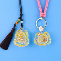 YS fabriqué en usine bricolage tête d'animal pendentif moule Silicone résine moule porte-clés quatre grille pendentif tête de chat plâtre outil personnalisation