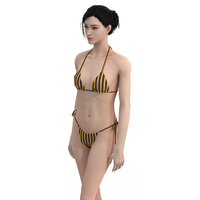 Bas quantité minimale de commande Usine Personnalisé Mini Mince Chaîne Halter String Bikini Ensemble Hot Sexy Style Plus La Taille Couverture Maillots De Bain Strass 2 Ensemble