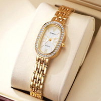 Nouvelle montre à quartz pour femme, style tendance, bracelet en acier inoxydable serti de diamants, mouvement SEIKO, montre décontractée ciel étoilé