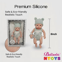 Poupées reborn en silicone souple de 8 pouces, kit de poupées reborn réalistes, poupées bébés réalistes en silicone pour filles, cadeaux