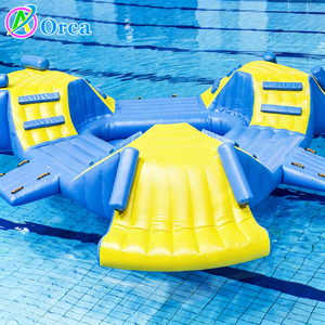 Parcours d'obstacles gonflable en PVC portable et durable pour les sports nautiques, piscine et parc aquatique, île <span class=keywords><strong>de</strong></span> parcours d'obstacles aquatiques - Product Image 2