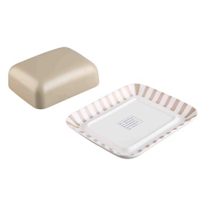 Beurrier rectangulaire avec couvercle à clipser, en plastique, pour la cuisine et les fêtes, préservation de la fraîcheur, marque Kind - Product Image 2