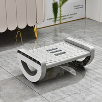 Repose-pieds ergonomique réglable en hauteur avec rouleau de massage texturé pour bureau, avion, appartement, école