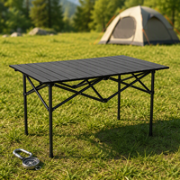 Table pliante légère en acier personnalisée, facile à monter, durable pour pique-nique, événements sportifs et camping