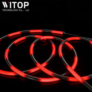 Tube néon flexible en silicone LED DMX noir 360°, lumières DJ programmables, tube néon D22 pour festivals de <span class=keywords><strong>musique</strong></span> et raves - Product Image 1