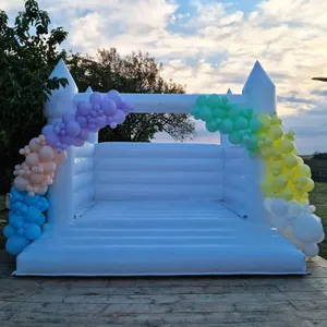 Trẻ em thương mại Jumper bên cho thuê thiết bị nhảy lâu đài Inflatable Bouncer Inflatable Trắng nhà bị trả lại bouncy lâu đài - Product Image 3