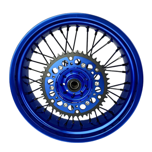 Jantes Supermoto bleues de haute qualité, moyeux forgés GLM, alliage d'aluminium 7116, roues pour <span class=keywords><strong>Fantic</strong></span> XE 125 - Product Image 6