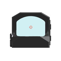 Lunette de visée point rouge réglable en alliage d'aluminium 7075 durable et de qualité supérieure, étanche et multi-revêtement, avec lentille en verre 1x pour une utilisation sûre en milieu sauvage