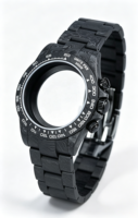 Geschmiedetes Carbon-Uhrengehäuse mit Armband, Chronograph-Uhrengehäuse-Set, Aftermarket-Uhrenzubehör, passend für Automatikwerk