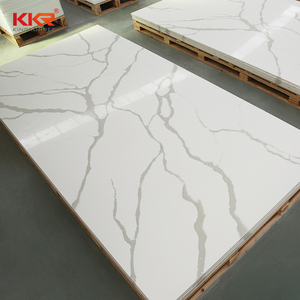 Kkr nhà máy giá trắng calacatta đá cẩm thạch Hàn Quốc Đá Nhân Tạo acrylic rắn bề mặt tấm cho bàn 6-30mm Độ dày - Product Image 3