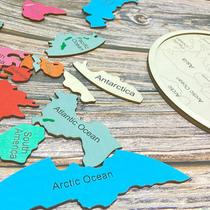 La <span class=keywords><strong>migliore</strong></span> vendita Montessori per bambini in legno giocattolo educativo per bambini in legno mappa del mondo Puzzle mappa del mondo Puzzle Puzzle - Product Image 3
