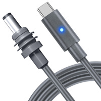 Cable de Alimentación USB C a DC 20V 5A 100W, PVC IP68, Impermeable, 3m/5m/10m, para Starlink Mini, Antena Portátil, Uso en Exteriores