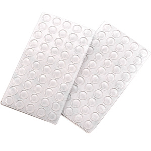 Lot de 50 patins en feutre pour meubles, autocollants ronds transparents en silicone anti-collision pour armoire - Product Image 5