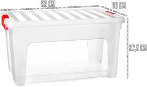 AC Modern PP <span class=keywords><strong>Caja</strong></span> de almacenamiento KLIP Organizador de K3-Clothing 36L Capacidad 36x52x27,5 cm - Product Image 2