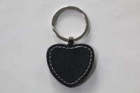 Llavero Personalizado de Cuero PU y Aleación de Zinc con Forma de Corazón, Impresión Digital, para Regalos Promocionales y Pedidos al por Mayor