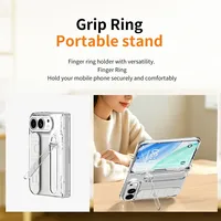 Étui DuoFold 5G pour iPhone avec support bracelet, protection d'écran en verre trempé et protection intégrale de la charnière