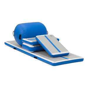 Fabricant d'impression personnalisée matériau écologique tapis de gymnastique gonflable tapis de yoga piste de dégringolade gonflable - Product Image 1