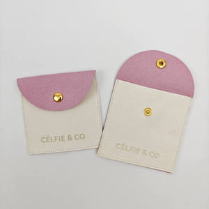 Ensemble de boîtes à bijoux avec logo personnalisé INFFY, collier, bague, bouton, pochette, sac en microfibre biodégradable de haute qualité avec cordon de serrage - Product Image 2