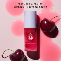 Huile à Lèvres aux Fruits Teintée avec Logo Personnalisé, Marque Privée, Ph, Changement de Couleur, Hydratante, Brillante, Repulpante, Huile à Lèvres à la Cerise