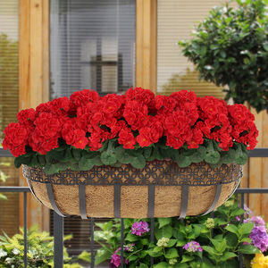 ดอกเบโกเนียประดิษฐ์สีแดง สำหรับตกแต่งภายในและภายนอกบ้านและสวน - Product Image 2