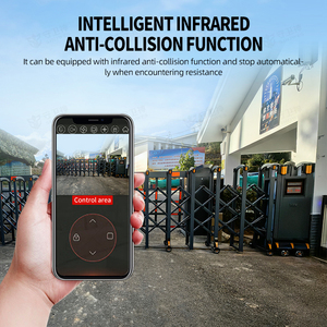 Cổng trượt chính kiểu Ấn Độ, thiết kế bằng nhôm, không cần ray, cửa xếp, cửa tự thu vào cho lối vào - Product Image 3