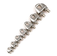 Collier de serrage en U en acier inoxydable 304/316 métrique et impérial avec écrou et boulon DIN741 pour câble métallique et équipement de levage