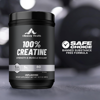 Poudre de créatine pure 400g sans saveur, complément énergétique pour la musculation, fabrication OEM, traitement personnalisé, vente en gros