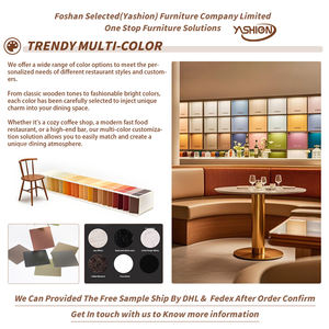 Set di Tavolo e Sedie da Pranzo Rotondo di Alta Qualità per Ristorante e Buffet, con Sedie Incluse - Product Image 6