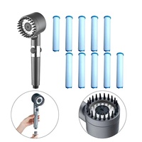 Ensemble de pommeau de douche de salle de bain à motif de massage en ABS pressurisé super puissant avec filtre