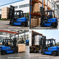 Chariot élévateur électrique personnalisable de 1, 2 ou 3 tonnes, chariot élévateur à fourche de 3000 à 5000 kg, certifié CE ISO, hauteur de levage 3 à 6 m