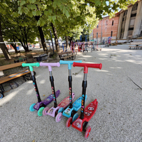 Trottinette Bébé Pliable à Trois Roues « Smart » Style Moderne pour Enfants, en Plastique Coloré, Utilisation Extérieure – Vente en Gros