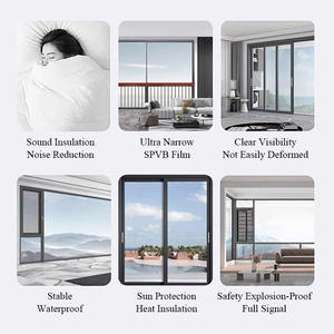 Fenêtre panoramique à levage en verre isolant thermique, fenêtre en aluminium, fenêtre coulissante résidentielle, fenêtres coulissantes motorisées intelligentes - Product Image 5