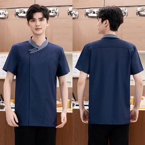 Uniforme de chef de hotel personalizado al por mayor para restaurante chaqueta de trabajo personalizada uniformes de trabajo de catering - Product Image 6