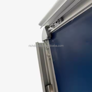 Panneau d'affichage double face en alliage d'aluminium Cadre d'affichage sur pied, résistant au vent et ballasté à l'eau pour le recrutement/la publicité - Product Image 4