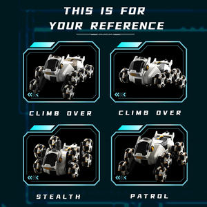 Gesimuleerde spuitende achtwielige slimme programmeerbare batterijrobot stunt hond interactieve gebaar-sensor afstandsbediening speelgoed voor kinderen - Product Image 5