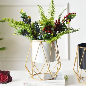 Support géométrique en fer support en métal support en fer intérieur extérieur fleurs Style nordique créatif <span class=keywords><strong>Pot</strong></span> <span class=keywords><strong>de</strong></span> <span class=keywords><strong>fleur</strong></span> en fer forgé - Product Image 5