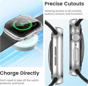 Protection d'écran imperméable personnalisée en usine pour Apple Watch SE4, multicolore, verre trempé de haute qualité, étui de protection pour montre - Product Image 4