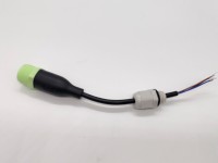 Connecteur mâle M16-4pinss de couleur verte, étanche IP67, avec presse-étoupe PG7 pour câble, pour dispositif de transfert d'énergie pour onduleur solaire