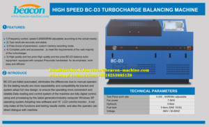 Máquina de Equilibrado Beacon Machine BC-D3 para Ejes de Turbocompresores con Equipo de Prueba Dinámica VSR HICH, Máquina de Equilibrado de Turbocompresores - Product Image 2