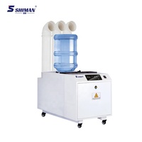 Nouveau système de brumisation industriel 20 kg/h, humidificateur d'air électrique à ultrasons avec réservoir de 25 L, couverture de 160-200 m pour légumes et champignons