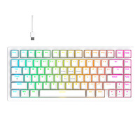 Keyboard Gaming Kompak 75 Persen Gamer Teclado, 82 Tombol, Keyboard Gaming Komputer dengan Lampu Latar LED