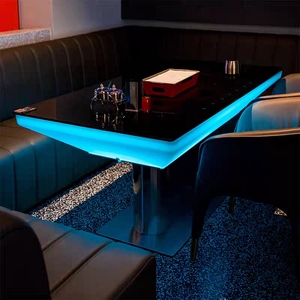 Moderno LED Criativo KTV Retangular Bar Mesa Luminous Night <span class=keywords><strong>Club</strong></span> Mesa Alta Cadeira Caixa Assento Do Cartão Mesa Solta para Sala de estar - Product Image 3