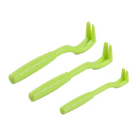 Éliminateur de tiques pour chiens, 3 pièces, crochet en plastique, outil de grattage de tiques, extracteur de puces, pince à épiler, éliminateur de tiques pour chiens
